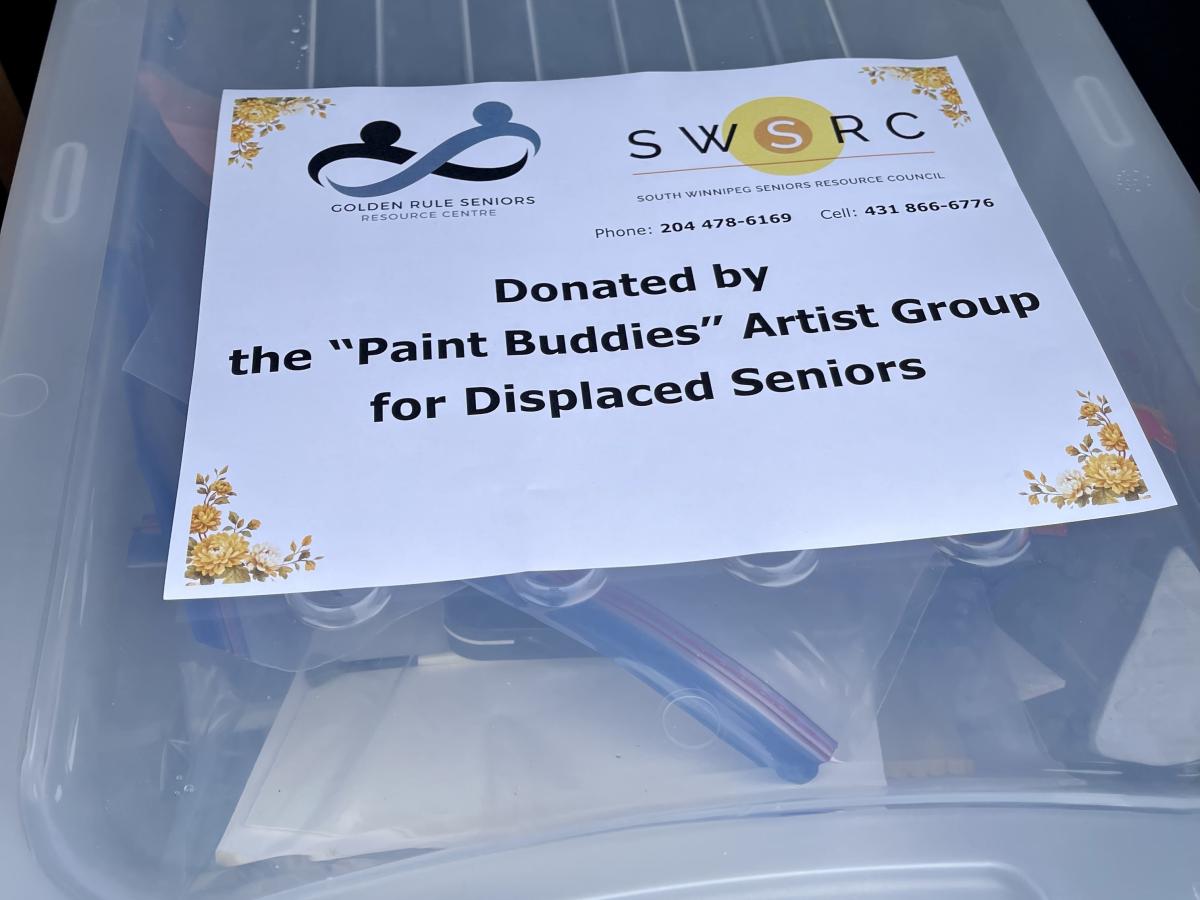Donation by the "paint buddies"