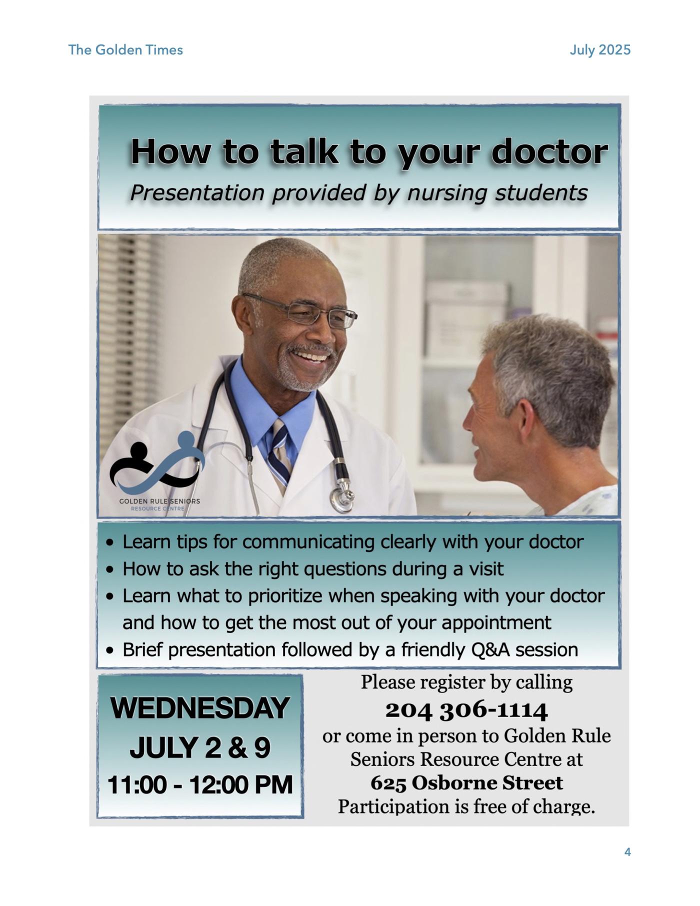 The Golden Times - July 2025 - Page 4